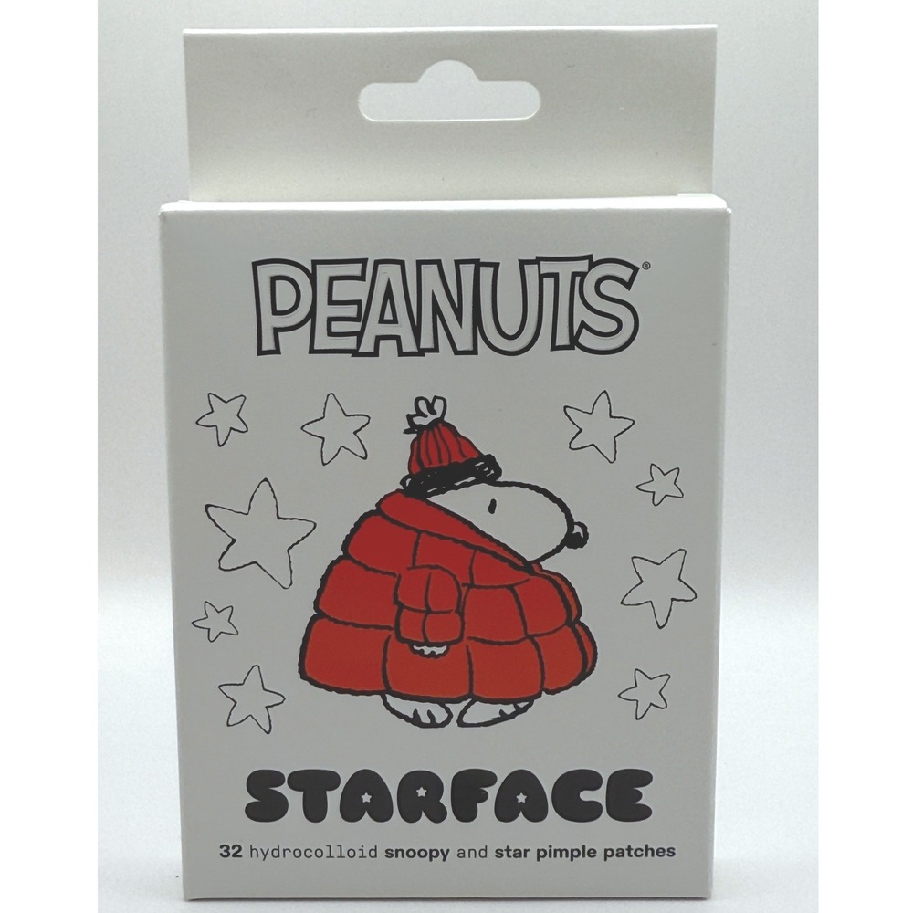 Starface X PEANUTS Snoopy Limited Edition Red Puffer Jacket Pimple Patches 32 Ct - Picture 2 of 4